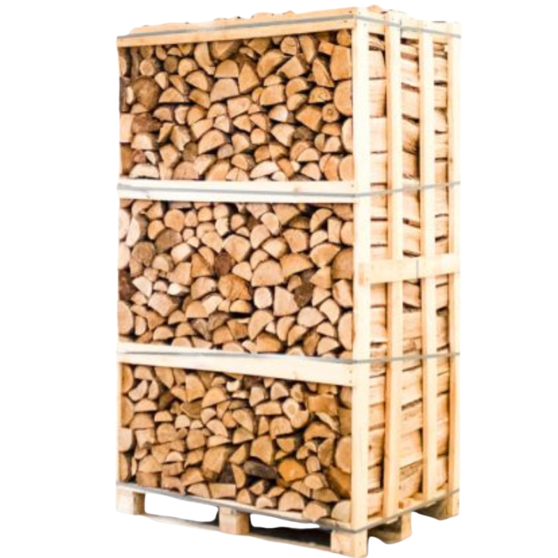 Legna da Ardere di Quercia Essiccata in Forno – Pallet da 850 kg – Tronchi da 25 cm – Umidità < 20%