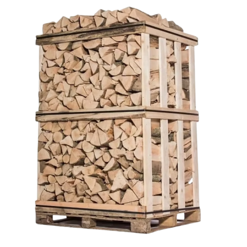 Legna da Ardere di Abete Rosso 1,6 m³ Impilati – Tronchi da 25-30 cm – Essiccazione Naturale