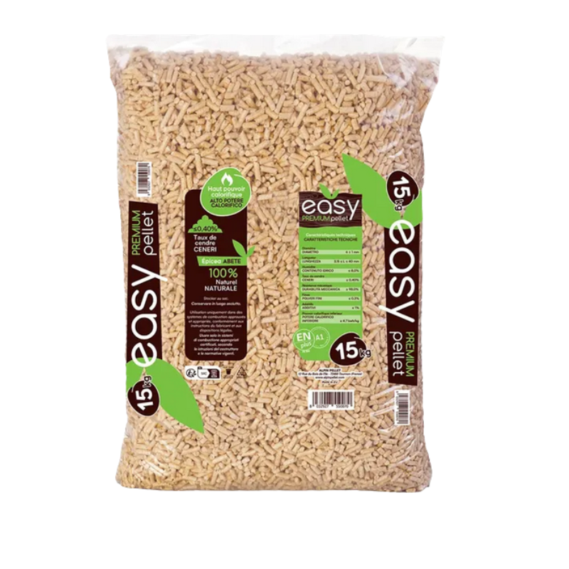 Pellet Easy Premium ENplus A1 e DIN Plus – Pallet 70 Sacchi da 15 kg – 1050 kg – Image 4