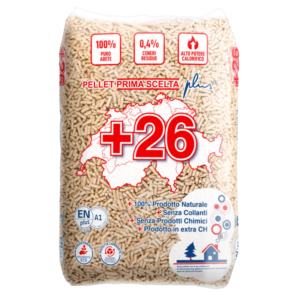 Pellet +26 ENplus A1 Super Premium – Pallet 70 Sacchi da 15 kg – 1050 kg