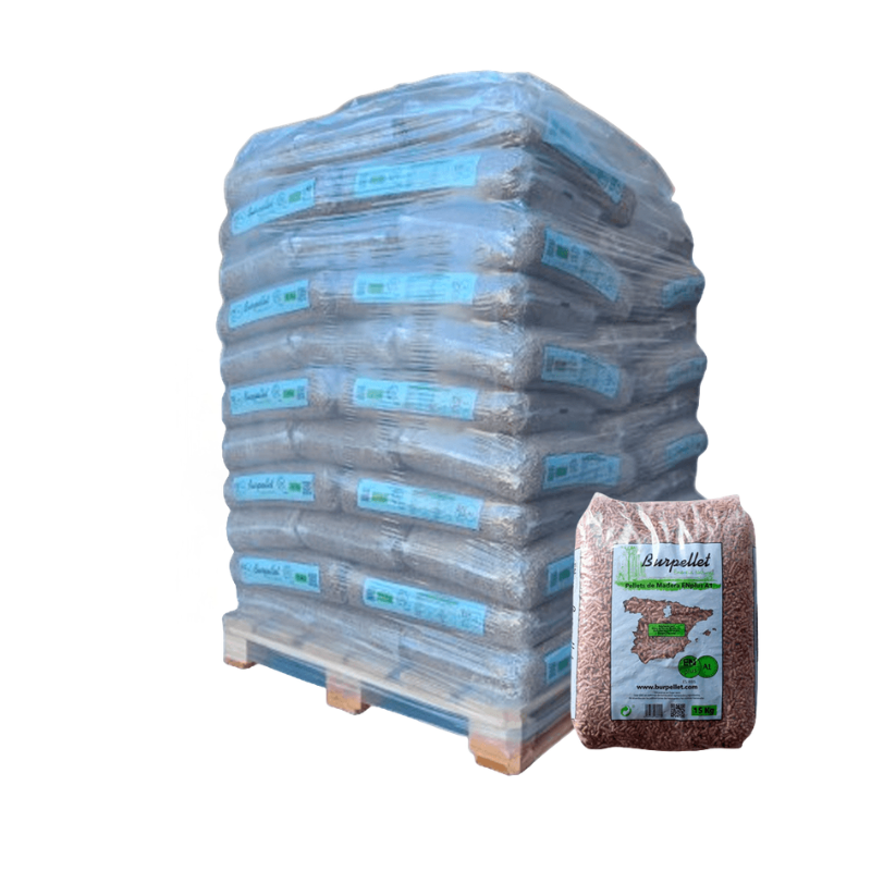Pellet Burpellet Premium DINplus A1 e ENplus A1 – Pallet 72 Sacchi da 15 kg – 1080 kg