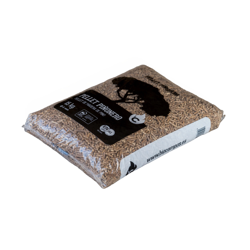 Pellet Piñonero 100% Pino – Pallet 42 Sacchi da 15 kg – 630 kg – Image 2