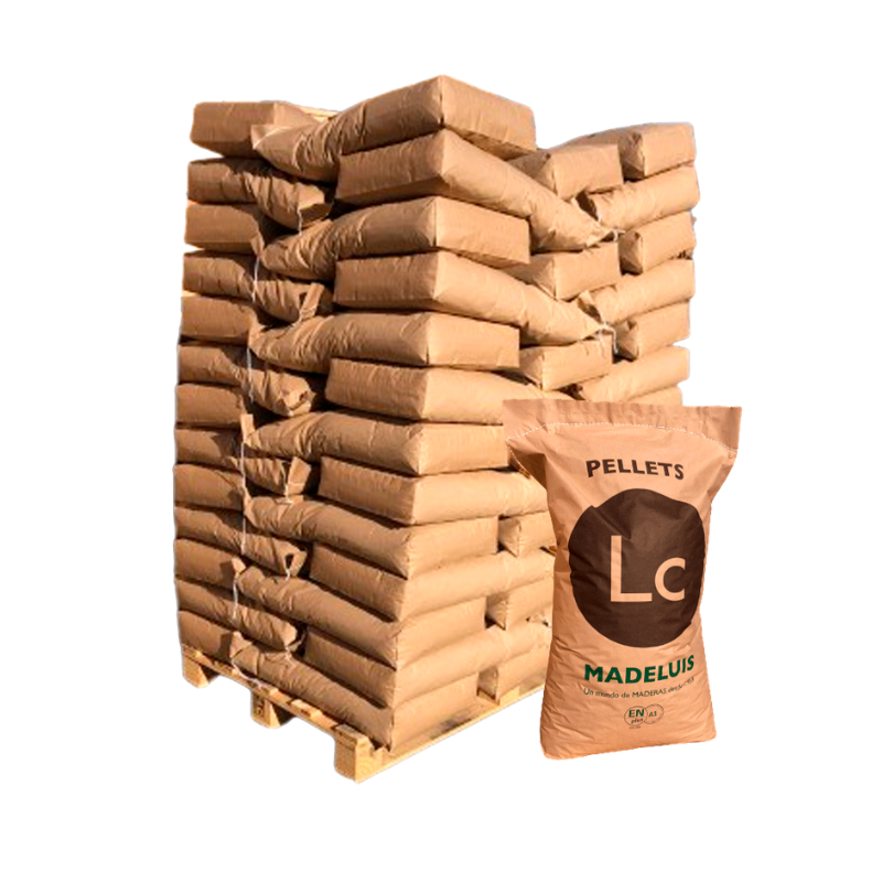 Pellet Madeluis Eco Pack ENplus A1 – Pallet 65 Sacchi da 15 kg – 975 kg