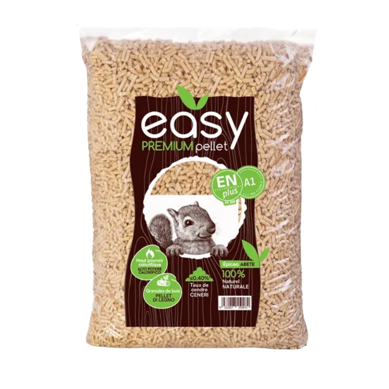 Pellet Easy Premium ENplus A1 e DIN Plus – Pallet 70 Sacchi da 15 kg – 1050 kg