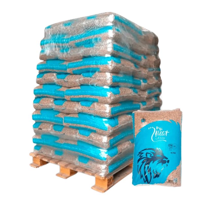 Pellet Mi Pellet y Más ENplus A1 – Pallet 77 Sacchi da 15 kg – 1155 kg