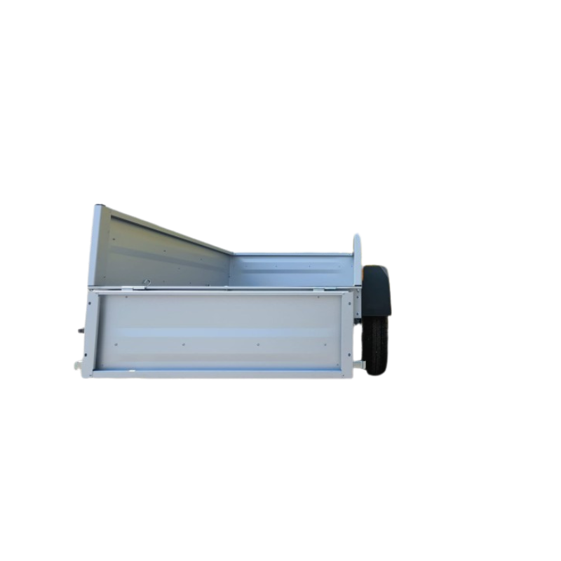 Rimorchio monoasse in acciaio zincato e verniciato 2020 x 1230 mm – Pneumatici R13 – Image 3