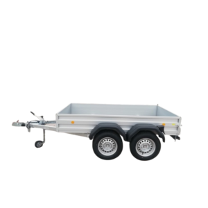 Rimorchio doppio asse frenato 2515 x 1300 mm in alluminio