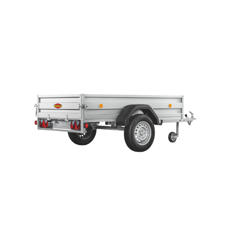 Rimorchio doppio asse frenato 2515 x 1300 mm in alluminio – Image 4