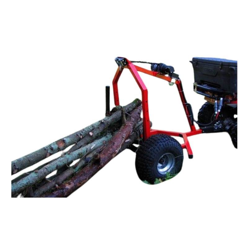 Rimorchio Forestale per ATV e Quad con Verricello Elettrico 500 kg – Image 2