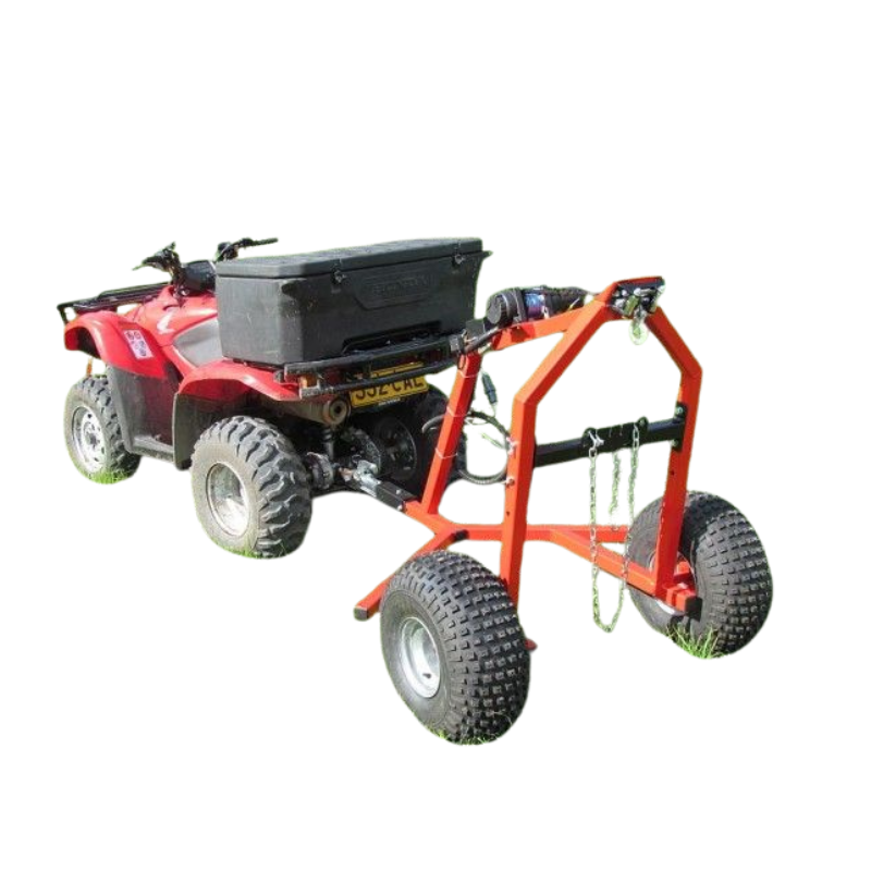 Rimorchio Forestale per ATV e Quad con Verricello Elettrico 500 kg