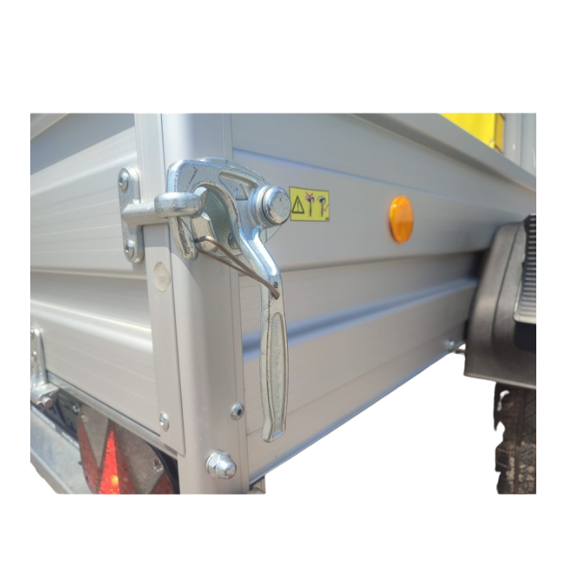 Rimorchio frenato in alluminio anodizzato 2515 x 1300 mm – Image 2