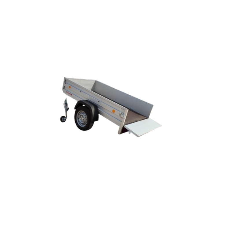 Rimorchio pieghevole in alluminio anodizzato 2030 x 1080 mm con timone richiudibile – Image 2