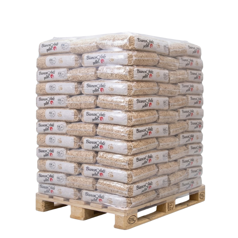 Pellet Bianco Holz ENplus A1 – 70 Sacchi da 15 kg – 1.050 kg Totali - immagine 2