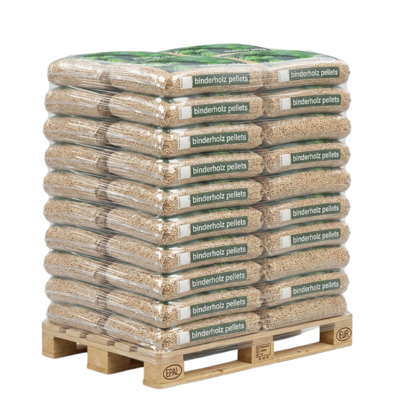 Pellet Binderholz ENplus A1 – 70 Sacchi da 15 kg – 1.050 kg Totali - immagine 2
