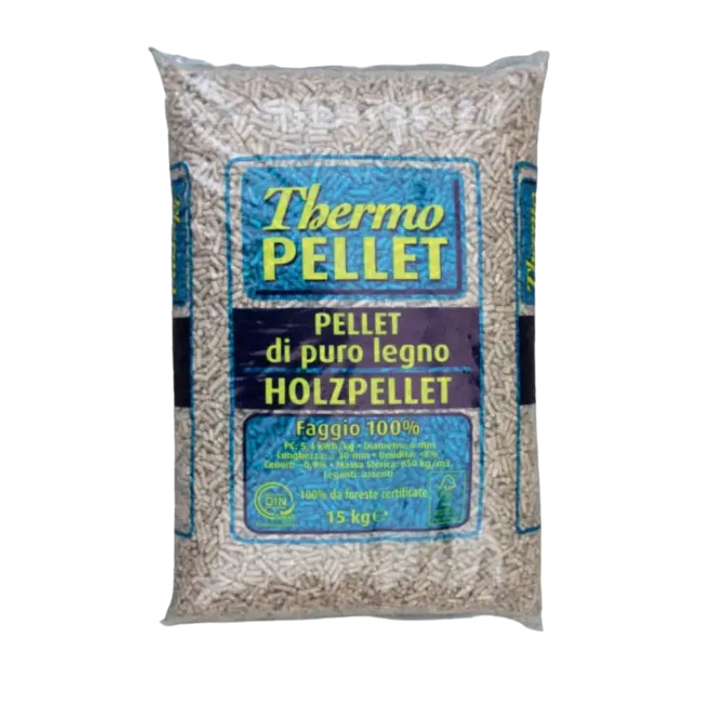 Pellet Thermo ENplus A2 – 70 Sacchi da 15 kg – 100% Faggio