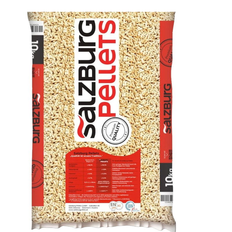 Salzburg Pellets – 60 Sacchi da 10 kg – 100% Abete Austriaco