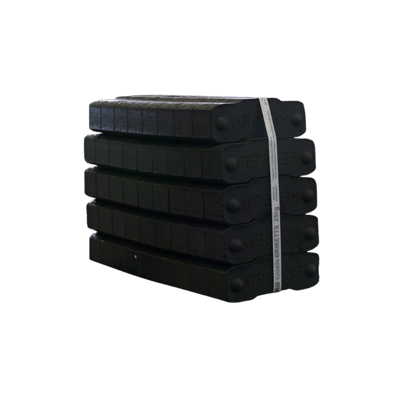 Bricchette di Carbone RECORD 500 kg – 5,3 kWh/kg – 25 kg per Confezione